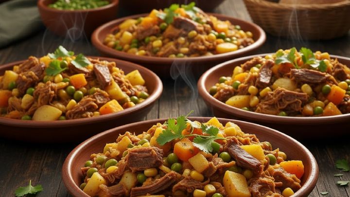 charquican prepared for serving