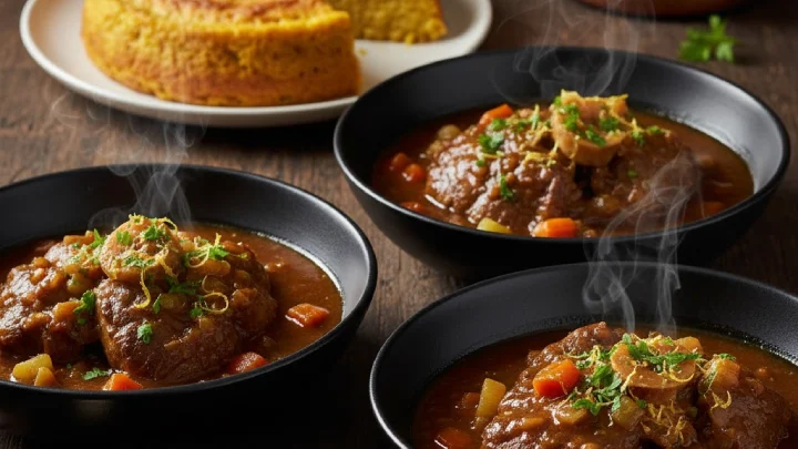 osso-buco prepared for serving