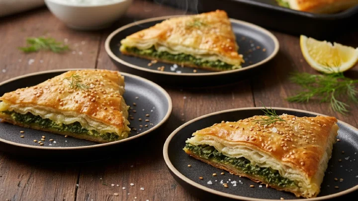 Calculate perfect portions of authentic Spanakopita. Master Greece's beloved spinach and feta pie wrapped in crispy, golden phyllo layers!