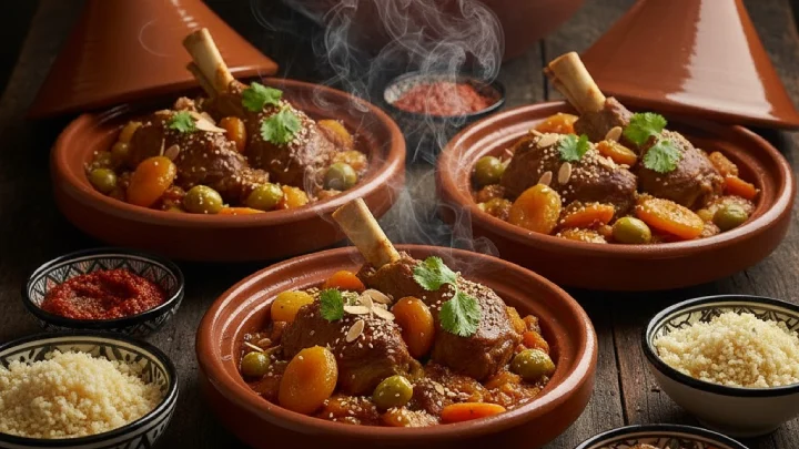 Calculate perfect portions of authentic Tagine. Master Morocco's iconic slow-cooked stew with aromatic spices, tender meat, dried fruits, and preserved lemons!